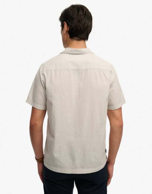 Superdry Cabana short sleeve shirt in chalk grey, 2 of 4