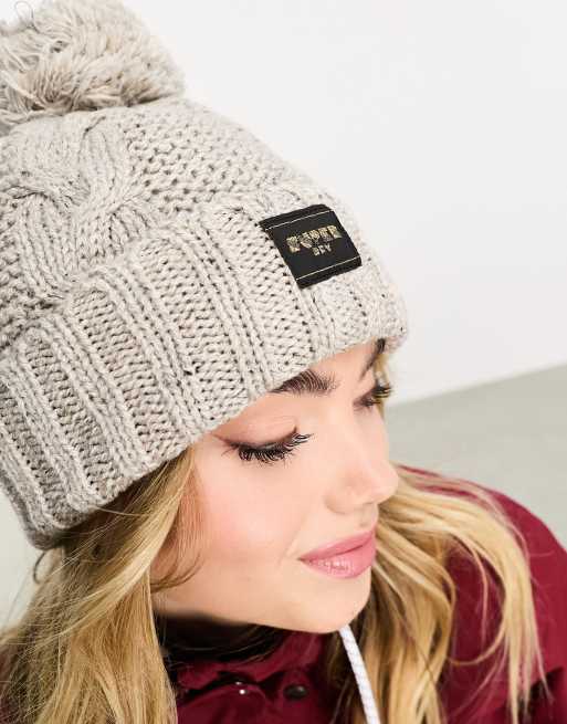 Superdry cable in knit ASOS Fleck Oaty beanie | hat Beige