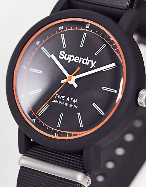 Superdry – Campus – Czarny zegarek