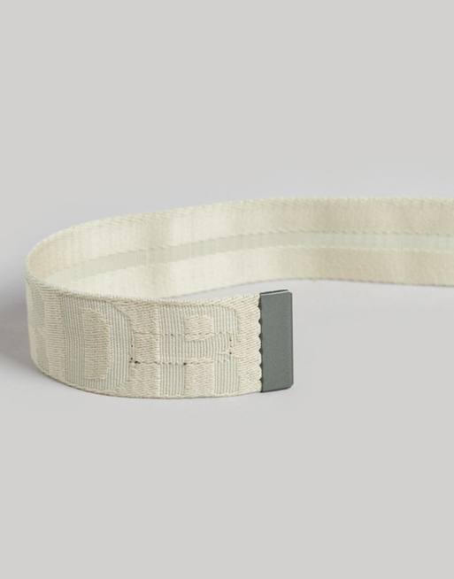 Superdry Ceinture en toile Beige pélican ASOS