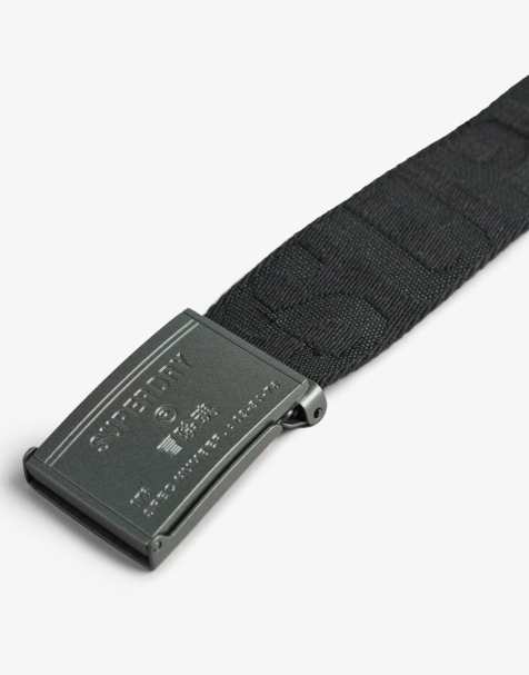 Superdry - Ceinture en toile - Noir - view 1