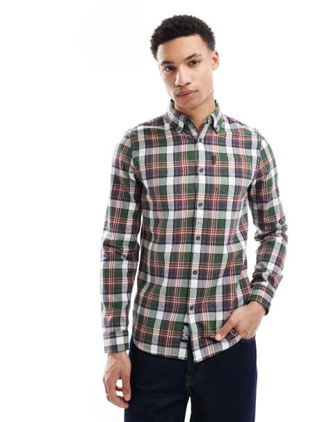 Superdry - Chemise à carreaux vintage en coton - Vert - view 1