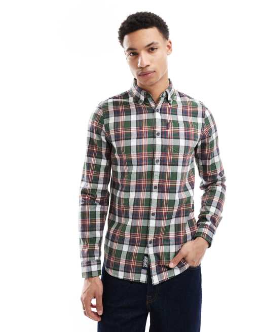 Superdry - Chemise à carreaux vintage en coton - Vert