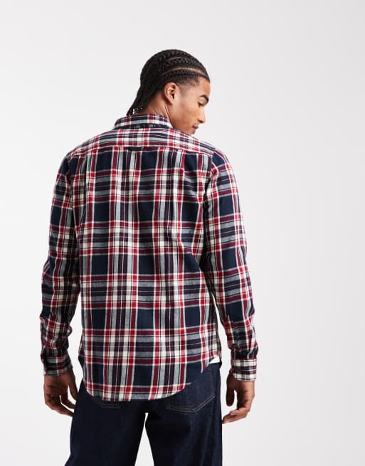 Superdry Chemise bûcheron en coton à manches longues et carreaux