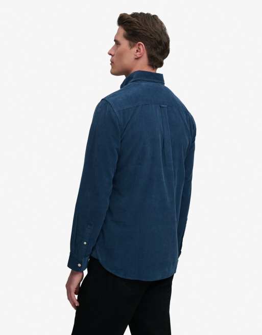 Superdry - Chemise classique en velours à fines côtes - Bleu insigne, 2 de 5