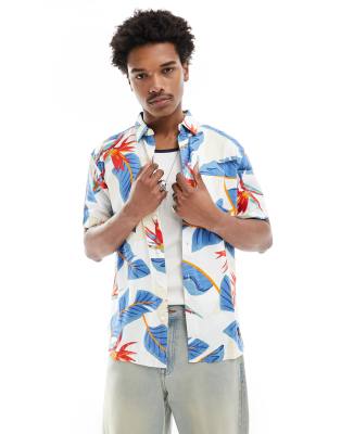 Superdry - Chemise hawaïenne - Optic Paradise-Blanc