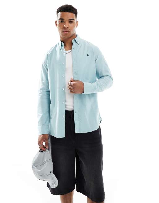 Superdry - Chemise Oxford classique à manches longues en chambray - Menthe poivrée