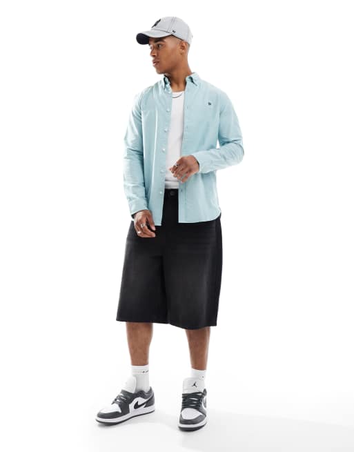 Superdry - Chemise Oxford classique à manches longues en chambray - Menthe poivrée, 2 de 4