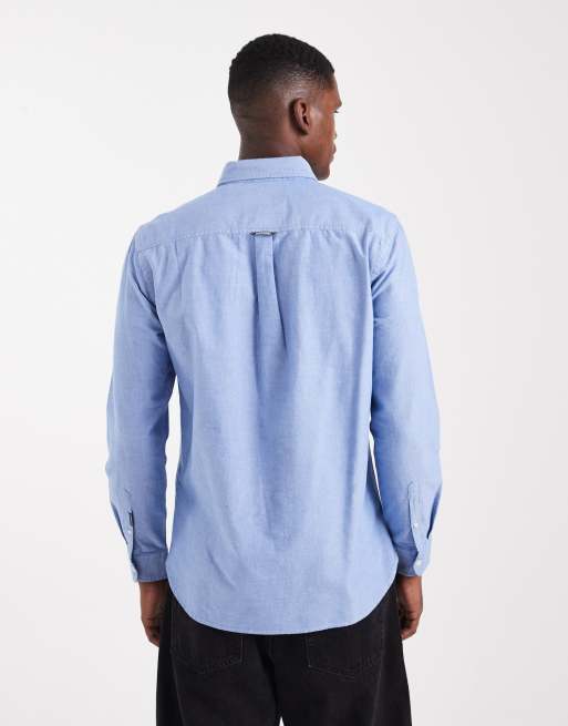 Superdry - Chemise Oxford classique en chambray à manches longues - Bleu azur, 3 de 5