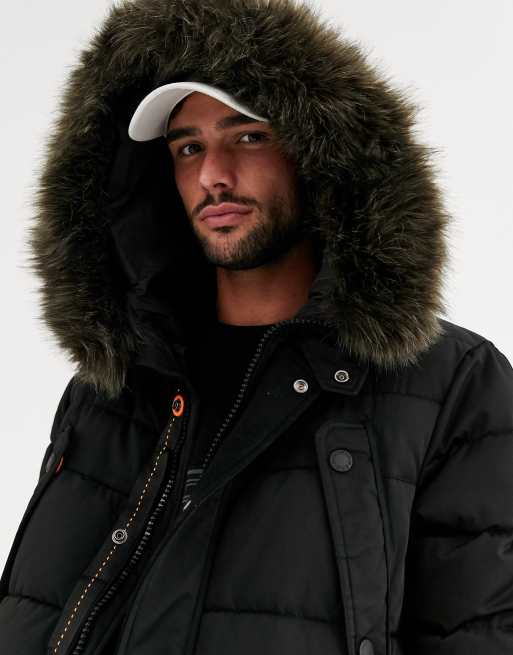 Superdry faux fur hot sale trimmed parka