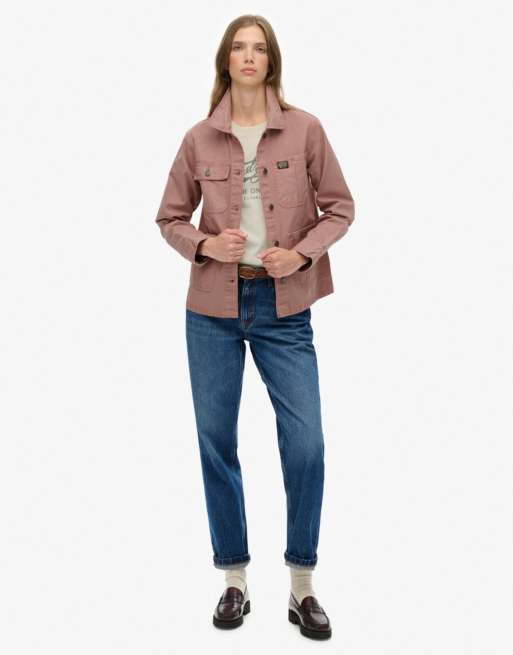 Superdry Chore jacket in ash rose, 4 of 6