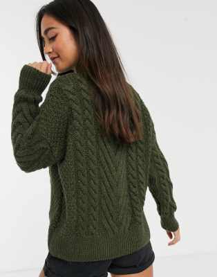superdry chunky knit cardigan