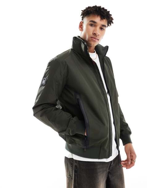 Superdry City harrington jacket in army khaki - view 1