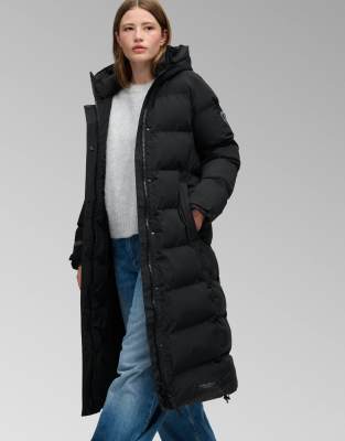 Superdry Damen Schwarz Lange Daunenjacke City - Bild 2
