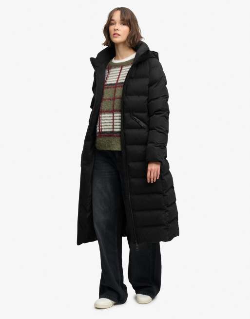 Superdry City Longline-Mikrofaserjacke in Schwarz, 4 von 7