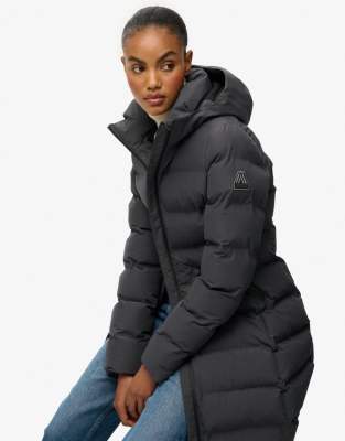 Superdry City Mid Padded Jacket In Grey