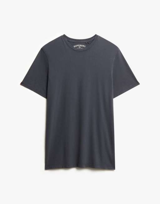 Superdry – Classic – Basic-T-Shirt in verwaschenem Eclipse-Marineblau, 5 von 5