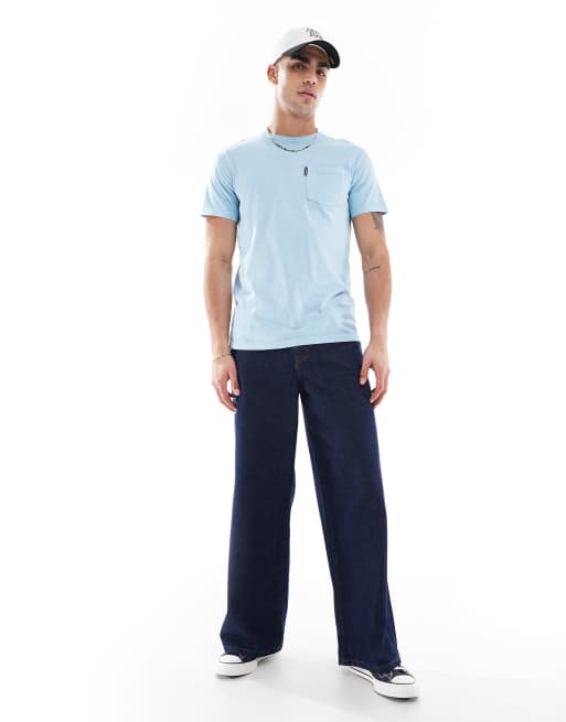 Superdry - Classic Essential - T-shirt à poche - Bleu coucher de soleil, 2 de 4