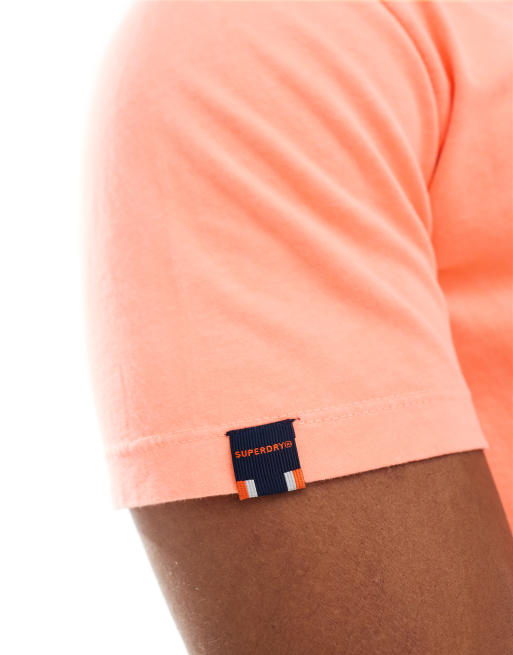 Superdry - Classic Essential - T-shirt - Orange fluo délavé, 4 de 4