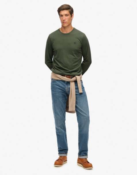 Superdry Classic essential top in beetle green - view 1