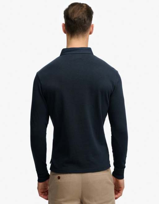 Superdry - Classic Preppy - Top à manches longues - Bleu marine intense, 5 de 6