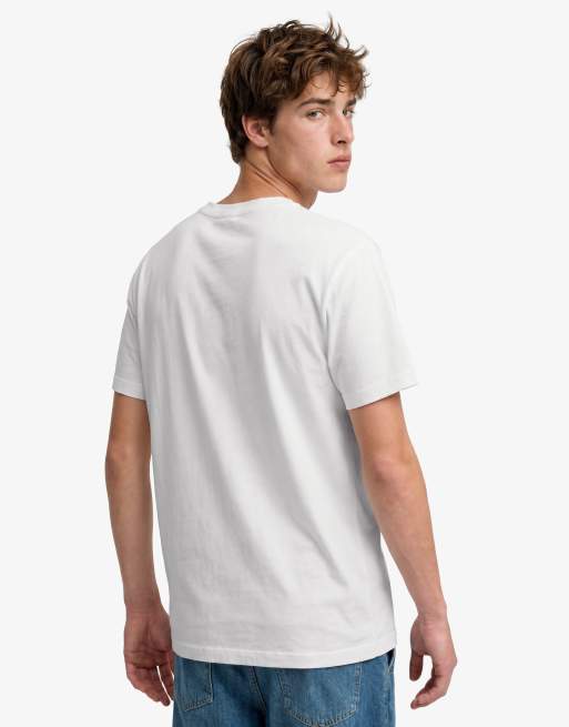 Superdry – Classic – T-Shirt aus Baumwollleinen in Limettenweiß mit Brusttasche, 2 von 7