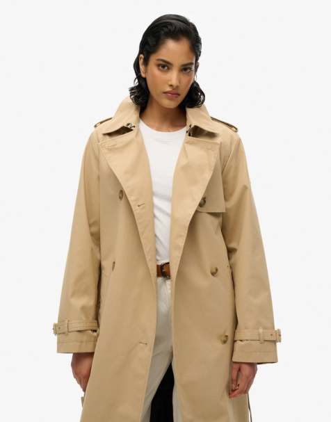 Superdry – Classic – Trenchcoat in Shaker-Beige - view 1