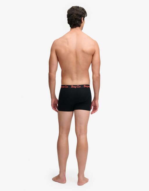 Superdry & co lot de 3 boxers en noir/noir/noir/néon, 3 de 7