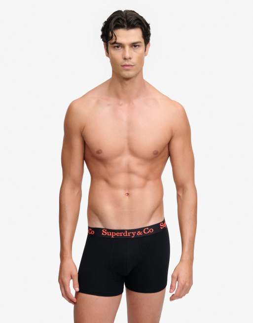 Superdry & co lot de 3 boxers en noir/noir/noir/néon, 4 de 7