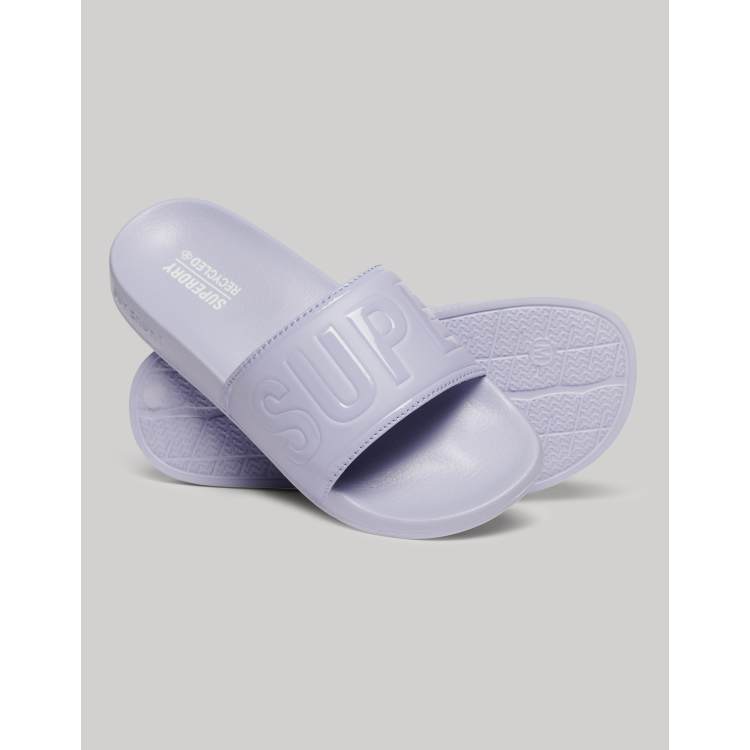 White discount superdry sliders