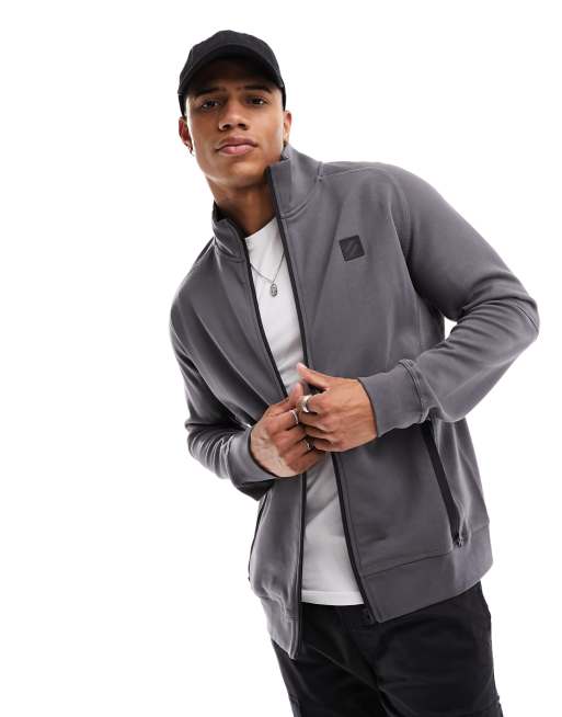 Superdry - Code - Top de survêtemet technique ample - Gris ardoise foncé