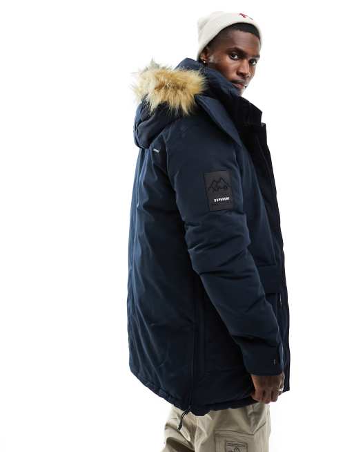 Men's Everest Parka Coat in Eclipse Navy