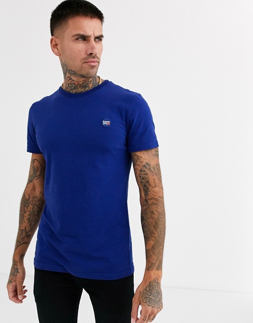 Superdry Collective small logo t-shirt in blue