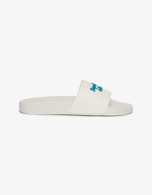 Superdry Company Logo Slider mit hohem Aufbau in Brilliant White/Mid Blue, 3 von 7
