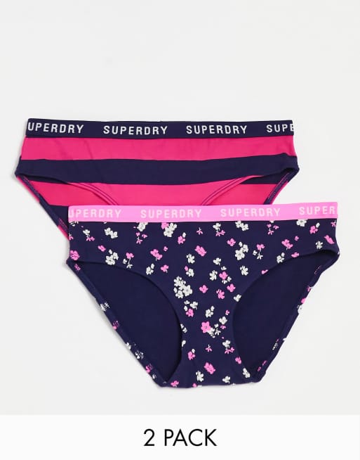 Superdry - Confezione multipack da due slip multicolore