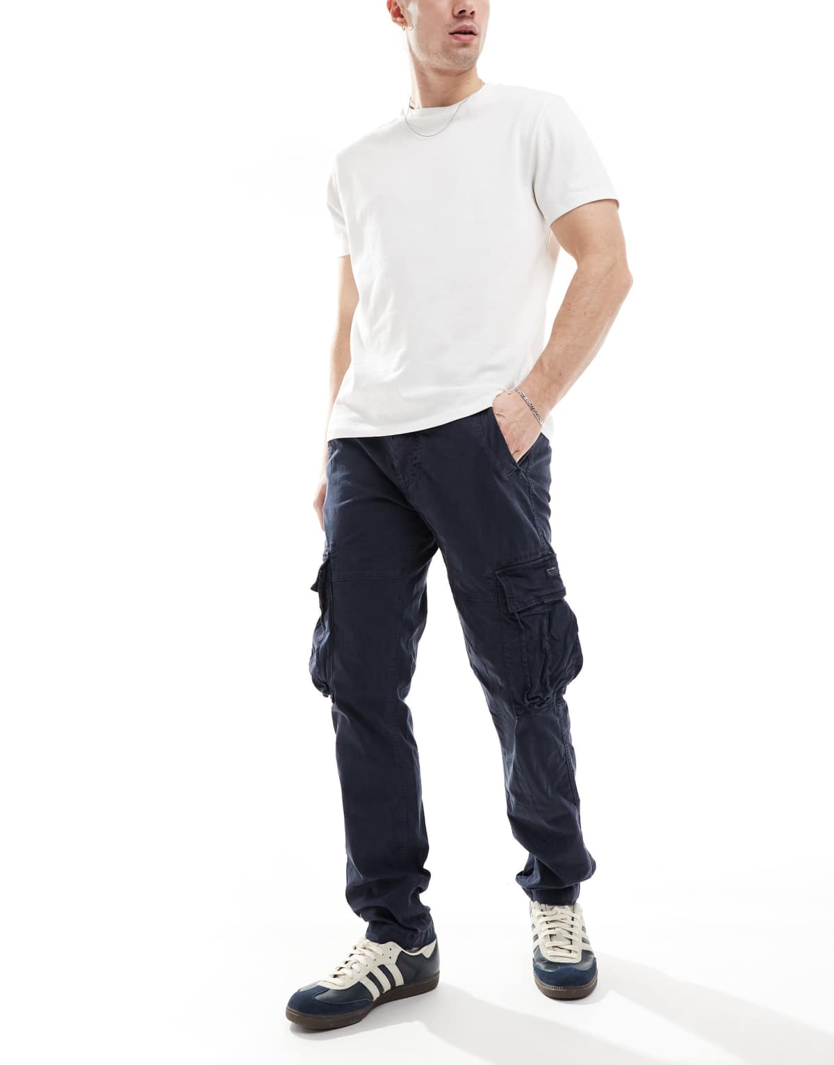Superdry Core cargo pants in eclipse navy