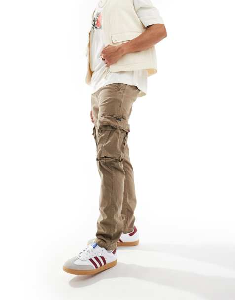 Superdry Core cargo pants in tan khaki - view 1