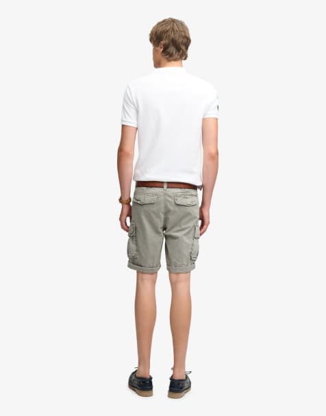 Superdry Core cargo shorts in light khaki green
