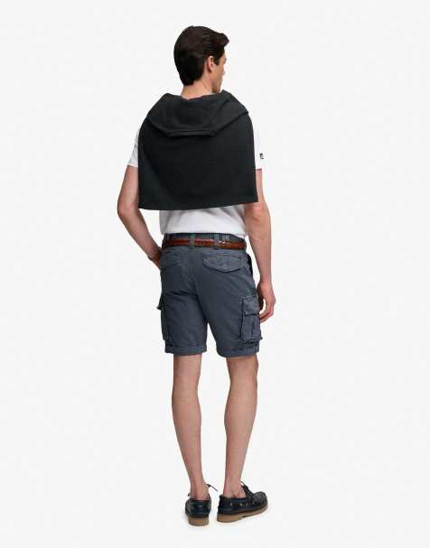 Superdry Core cargo shorts in magma slate grey