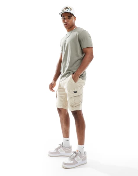 Superdry Core cargo shorts in sand - view 1