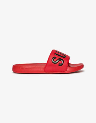  Core graphic pool sliders in drop kick red