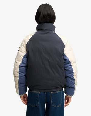 Superdry Cotton padded shell jacket in eclipse navy