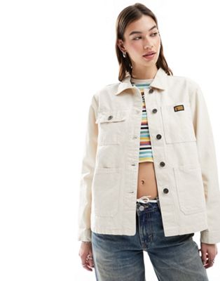 Superdry Cotton vintage chore jacket in oatmeal