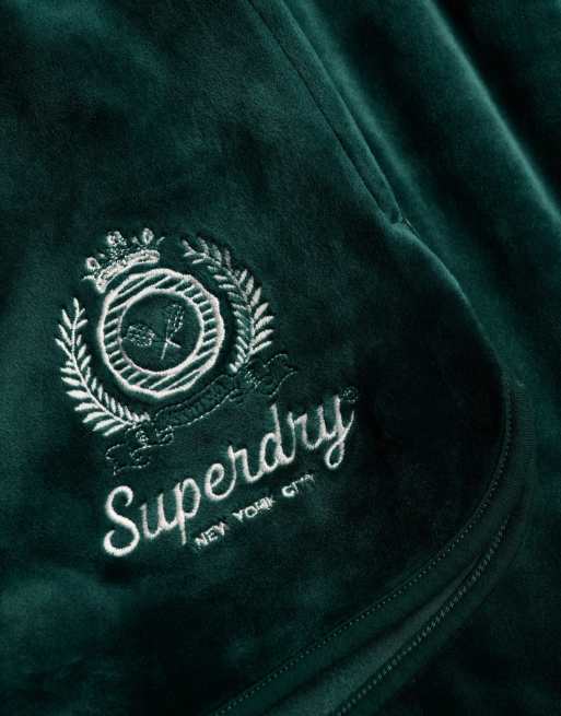 Superdry – Country Club – Velours-Shorts in dunklem Kieferngrün, 6 von 7
