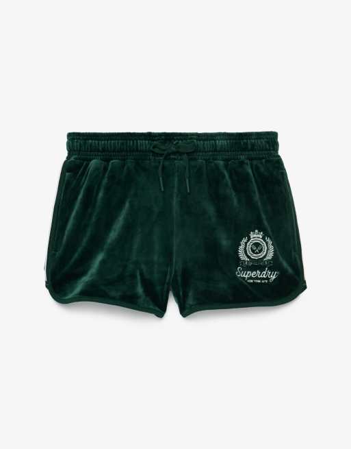 Superdry – Country Club – Velours-Shorts in dunklem Kieferngrün, 7 von 7