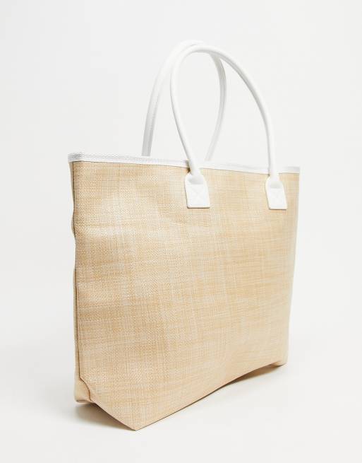 Superdry - Darcy - Tote-taske med i naturfarvet jute | ASOS