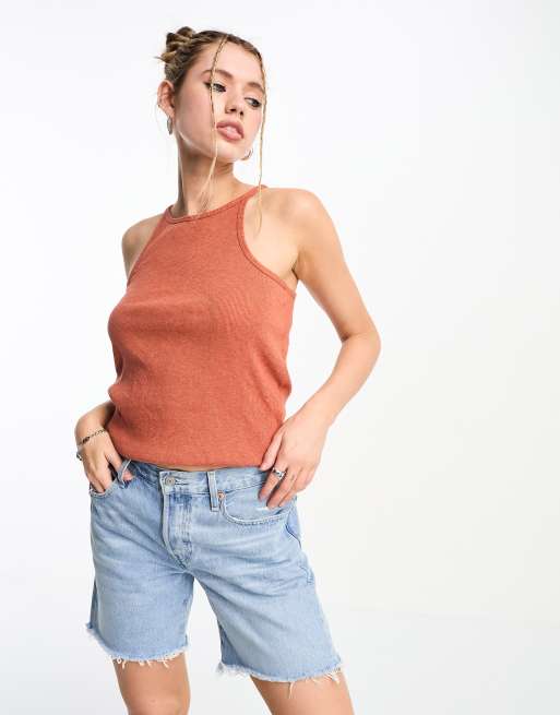Superdry - Débardeur nageur - Orange vintage