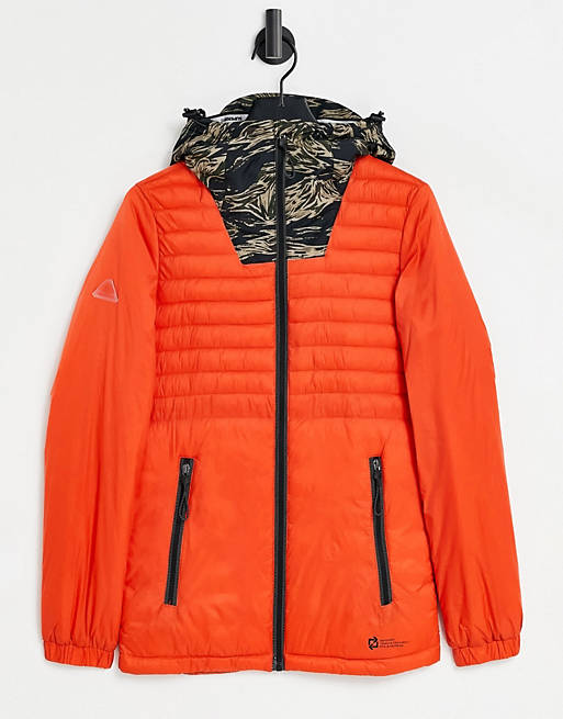 Superdry desert alchemy quilted hooded jacket