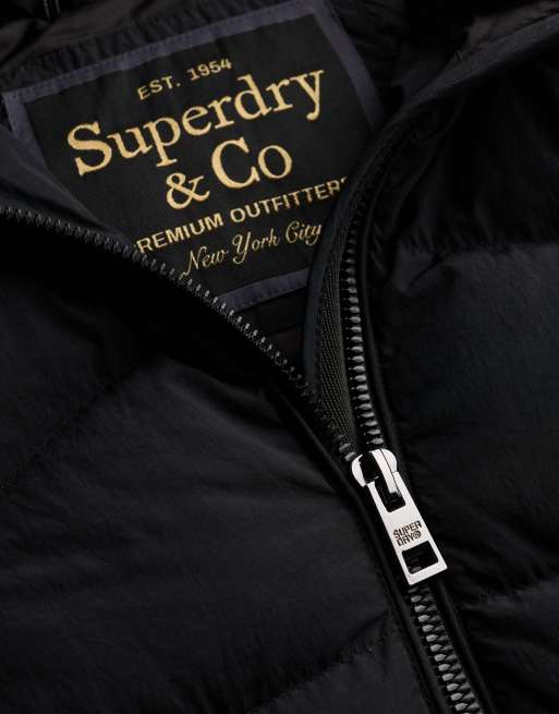 Superdry doudoune à capuche en faux-fur Fuji noire, 6 de 6