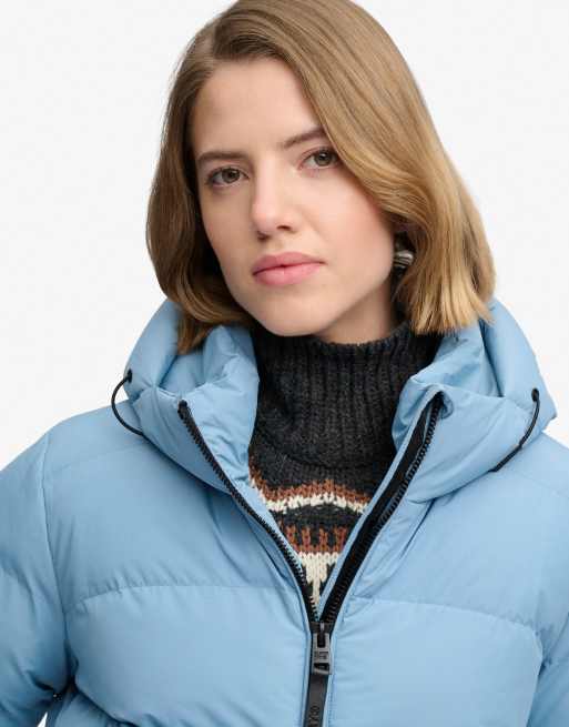 Superdry doudoune à capuche sports en denim bleu délavé, 3 de 7